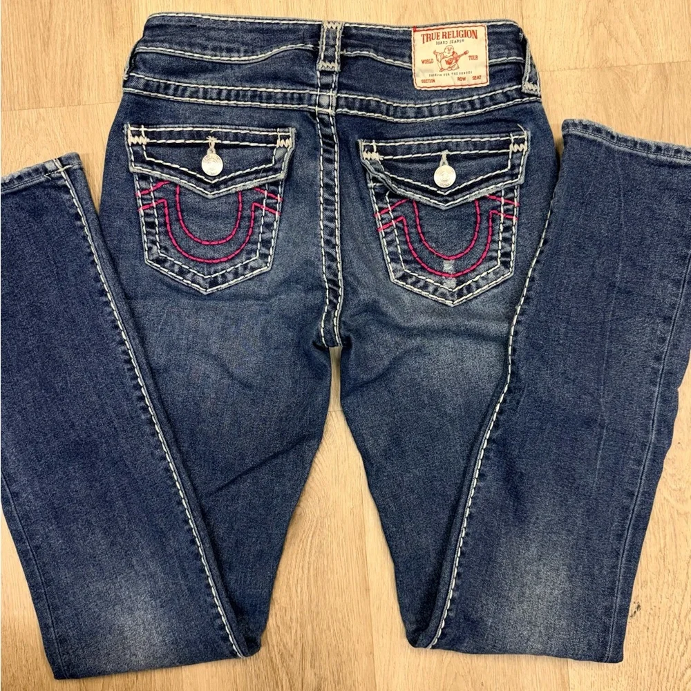 True Religion Women's Dark Blue Boot Cut Jeans - Picture 3 of 4